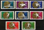Magyar Posta Hungary 1969 Mexico Olympic Games Olympics Sports Soccer Stamps MNH Sc1950-57 Michel 2477-2484 - Verano 1968: México