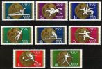 Magyar Posta Hungary 1969 Mexico Olympic Games Olympics Sports Soccer Stamps MNH Scott1950-1957 Michel 2477-2484 - Verzamelingen