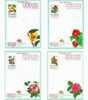 Taiwan 1999 Camellia Flower Pre-stamp Postal Cards 4-1 - Brieven En Documenten