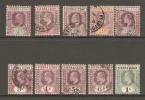 Sierra Leone 1904 - 1905 Edward Short Set To 1 Shilling FU - Sierra Leone (...-1960)