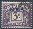 1942 OCCUPAZIONE INGLESE MEF USATO SEGNATASSE 3 P  - RR9742 - Occ. Britanique MEF