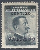 1916 EGEO CALINO EFFIGIE SOPRASTAMPATO 20 CENT MH * - RR9745 - Egée (Calino)