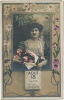 Ste Helene 18 Aout Carte Art Nouveau Belle Femme - St. Helena