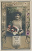 Ste Helene 18 Aout Carte Art Nouveau Belle Femme - Saint Helena Island