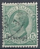 1912 EGEO PISCOPI USATO EFFIGIE 5 CENT - RR9750 - Ägäis (Piscopi)