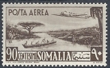 1950-51 SOMALIA AFIS POSTA AEREA 90 CENT MH * - RR9752 - Somalië (AFIS)