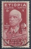 1936 ETIOPIA USATO EFFIGIE 50 CENT - RR9758-2 - Aethiopien