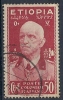 1936 ETIOPIA USATO EFFIGIE 50 CENT - RR9758-3 - Etiopia