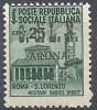 1945 EMISSIONI LOCALI ARONA MONUMENTI DISTRUTTI 25 CENT MNH ** - RR9760 - Emissions Locales/autonomes