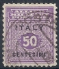 1943 OCCUPAZIONE ANGLO AMERICANA SICILIA USATO 50 CENT - RR9761 - Occ. Anglo-américaine: Sicile