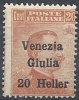 1919 VENEZIA GIULIA EFFIGIE 20 HELLER MNH ** - RR9764 - Venezia Giuliana