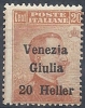 1919 VENEZIA GIULIA EFFIGIE 20 HELLER MNH ** - RR9764 - Venezia Giulia