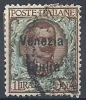 1918-19 VENEZIA GIULIA USATO FLOREALE 1 LIRA - RR9765 - Vénétie Julienne