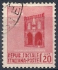 1944 REPUBBLICA SOCIALE USATO MONUMENTI DISTRUTTI 20 CENT - RR9771 - Afgestempeld