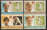 Tuvalu - Niutao 1985 Famous Cricket Player Sport 8v MNH # 3377 - Cricket