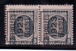 N°193 En Paire Préos BRUXELLES 1923 Avec Curiosités NOM Au-dessus - Typografisch 1922-26 (Albert I)