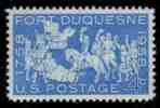 1958 USA Fort Duquesne, Pittsburgh 200th Anniv. Stamp Sc#1123 Horse Flag - Nuevos