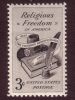 1957 USA Religious Freedom Flushing Remonstrance 300th Anniv. Stamp Sc#1099 Bible Book Hat Quill Pen - Nuovi