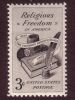 1957 USA Religious Freedom Flushing Remonstrance 300th Anniv. Stamp Sc#1099 Bible Book Hat Quill Pen - Neufs