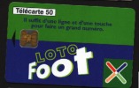 Télécarte 50u Utilisée Luxe   LOTO FOOT              F818  Du 01/ 1998 - 600 Agences