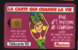 Télécarte 50u Utilisée Luxe  Auchan Prune        F1012A   Du 09/ 1999 - 600 Agences