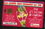 Télécarte 50u Utilisée Luxe  Auchan Prune        F1012   Du 09/ 1999 - “600 Agences”