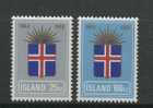 Yvert 385 / 386 Neufs ** MNH Drapeau - Nuovi