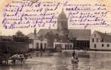 ETAPLES  -  L´ Abreuvoir Et L´ Eglise  -  (attelage Cheval) - Etaples