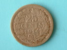 1914 - 25 CENTS / KM 146 ( Silver - Uncleaned Coin / For Grade, Please See Photo ) !! - 25 Centavos