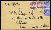 Malaya BMA. Airmail  Multifranked Letter, Cover Sent To England. (H107c001) - Malaya (British Military Administration)