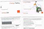 ROMANIA  -  ORANGE   (GSM SIM CARD) -  LOT OF 2 DIFFERENT -  USED WITHOUT CHIP  -  RIF. 3318 - Roumanie