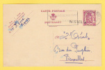 Entier Met Stempel CHARLEROI  , Met Naamstempel (griffe D´origine) NISMES (VK) - Linear Postmarks