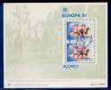 Portugal - 1981 Europa CEPT Souvenir Sheet - Af. Bl. 36 - Used - Gebraucht