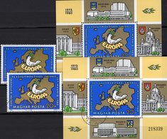 Madrid KSZE-Konferenz 1980 Magyar 3458+Blocks 147 **/o 10€ EUROPA Taube Hb S/s Architectur Blocs Map Sheets Bf CEPT - Unused Stamps