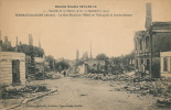 SERMAIZE LES BAINS - La Rue Bénard Et L'Hôtel De Ville Après Le Bombardement (Guerre 1914-18) - Sermaize-les-Bains