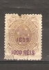 BRAZIL -  1899 SOUTHERN CROSS 1000r On 700r BROWN USED   SG 192a - Oblitérés
