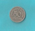 GERMANIA WEIMAR REPUBLIC 50 PFENNING 1921 F - 50 Renten- & 50 Reichspfennig