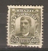 BRAZIL -  1906 PORTRAITS (de MORAES) 400r OLIVE USED  SG 268 - Oblitérés