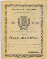 Cahier  D'ecolier  Vierge    Ecole Municipale De Lyon    Approuvé  E  HERRIOT - Other & Unclassified