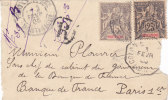 Tres Beau Fragment Lettre Recommandé Martinique, 1908, Fort De France Pour Paris, Octogonal Colon. à.../826 - Covers & Documents