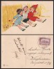 ARTIST SPARK CHICKY LITTLE GIRLS NICE DRESSES OLD POSTCARD - D18331 - Spark, Chicky