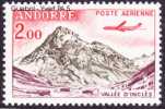 Andorre Français N° PA  5 ** Site -  Vallée D´Inclès, à Soldeu - Avion Caravelle Le 2.00frs - Luchtpost