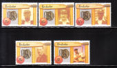 Barbados 1988 Cricket Bat Players Wicket Posts Ball MNH - Barbados (1966-...)