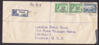 Gold Coast Registered Recommandée Einschreiben SEKONDO 1955 By SEA Cover To Chicago Illinois USA (2 Scans) - Gold Coast (...-1957)