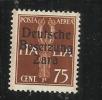 ZARA 1943 SOPRASTAMPATI D´ITALIA AEREA 75 C MNH - Deutsche Bes.: Zara