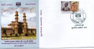 India 2011 City Mosque Archaeological Survey Architecture Stamp On Stamp Special Cover Inde Indien # 6702 - Moskeeën En Synagogen