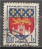 1 W Valeur Oblitérée,used - FRANCE - YT Nr 1183 * 1958 - N° 10-53 - 1941-66 Armoiries Et Blasons