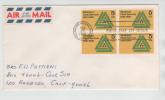 USA FDC 25-8-1966 In Block Of 4 National Park Service - 1961-1970