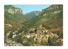 Cp, 48, Le Rozier Peyreleau, Et Vue Panoramique Sur L'entrée Des Gorges De La Jonte - Autres & Non Classés