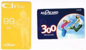 MOLDAVIA (MOLDOVA) - MOLDCELL (GSM RECHARGE) - ALOCARD  : LOT F 2 DIFFERENT - USED  -  RIF. 1557 - Moldavië